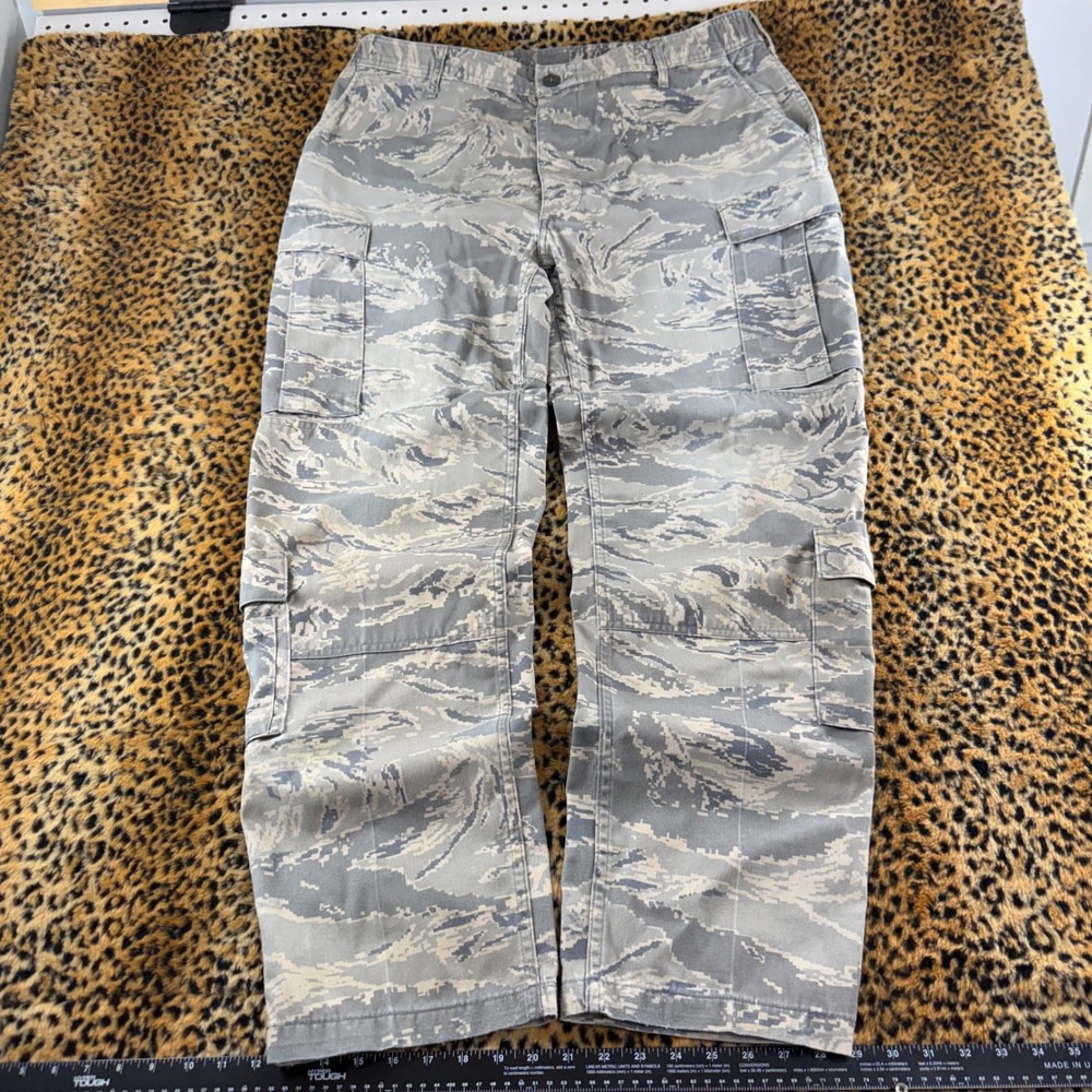 US Air Force ABU Digital Tiger Stripe Camo Cargo Pants 40R NSN 8415-01-536-4071